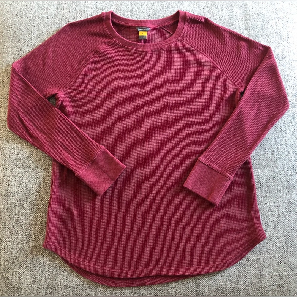 Women’s Eddie Bauer long sleeve waffle tee - Size Large